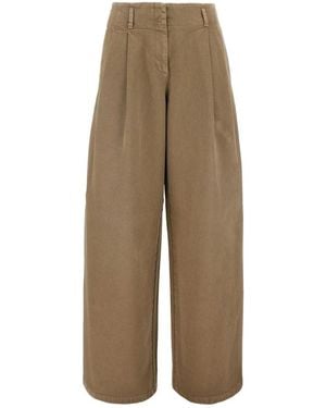 Golden Goose Wide Jeans - Natural