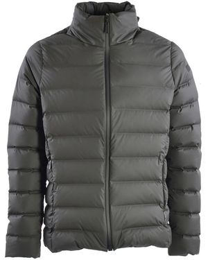Rrd Piumino in tessuto gommato verde - Grigio