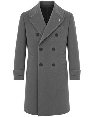 Lubiam Double-Breasted Coats - Gris