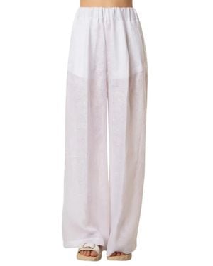 Semicouture Wide Trousers - Blanc