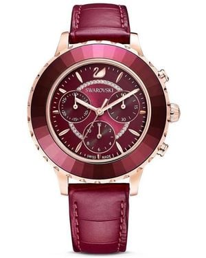 Swarovski Octea Lux Chrono Uhr - Rot