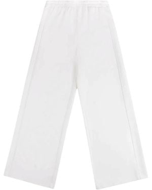Fay Wide Trousers - Blanco