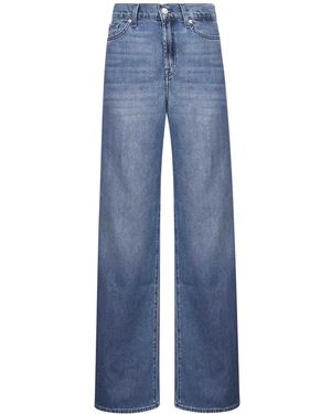7 For All Mankind Wide Jeans - Blauw