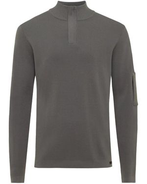 Genti Truien & Vesten ,Grijs ,Stijlvolle Pullover Sweater