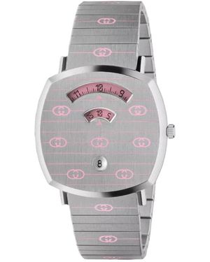 Gucci Accessoires ,Grijs ,Grip 38Mm Horloge