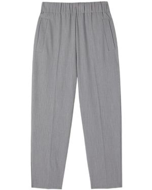 Oltre Straight Trousers - Gris