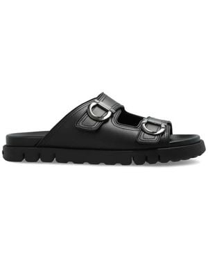 Ferragamo Sliders - Black