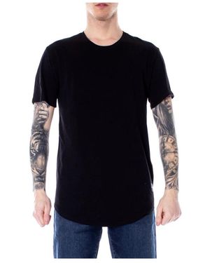 Only & Sons Longline T-Shirt Met Ronde Zoom - Zwart