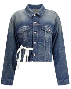 MM6 by Maison Margiela Denim Jackets - Blue