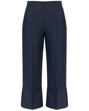Theory Broeken ,Blauw ,Satijn Geplooide Broek