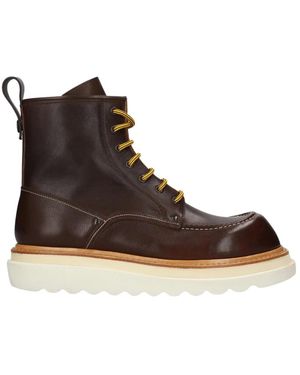 Premiata Lace-Up Boots - Brown