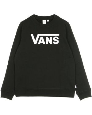 Vans Hoodies & Sweatvesten ,Zwart ,Katoen Klassieke Zwarte Crewneck Sweatshirt