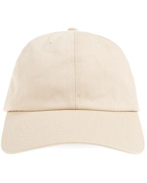 Lanvin Accessoires ,Katoen Signature Logo-Patch Baseball Cap - Naturel