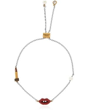 Marc Jacobs Accessoires ,Grijs ,Armband Met Hanger - Metallic