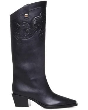 Maison Skorpios Cowboy & Biker Boots - Blue