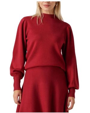 Y.A.S Yasfonny Ls Strickpullover - Rot