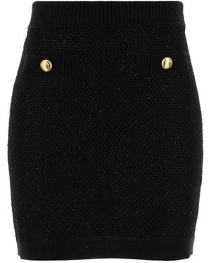 Elisabetta Franchi Short Skirts - Black