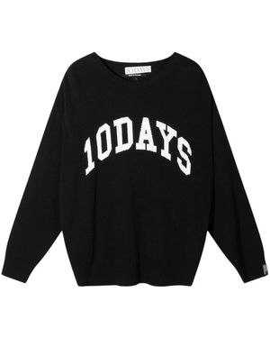 10Days Round-Neck Knitwear - Negro
