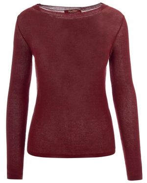 Max Mara Rundhals-Strickware - Rot