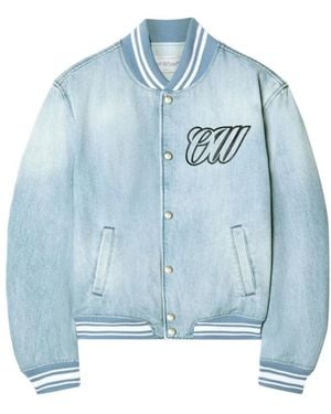 Off-White c/o Virgil Abloh Veste Bomber En Jean - Bleu