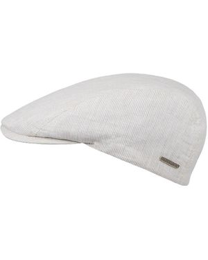Hatland Dante Linen Flatcap - Grijs