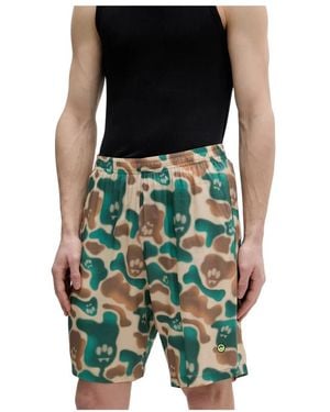 Barrow Camouflage Drawstring Shorts - Groen