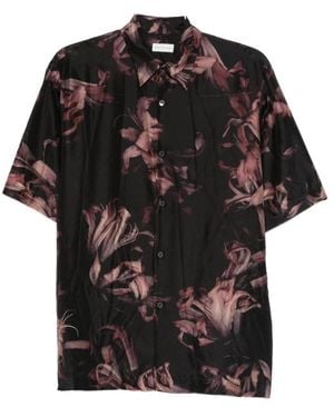 Dries Van Noten Short Sleeve Shirts - Black