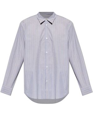 Studio Nicholson Overhemden ,Blauw ,Katoen View Shirt