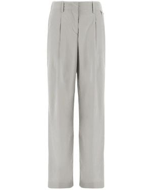 Herno Broeken ,Grijs ,Polyester Modal Polyester Elastane Broek