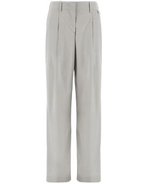 Herno Broeken ,Grijs ,Polyester Modal Polyester Elastane Broek