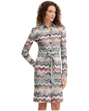 Missoni Midi-Jurk Met Knoopsluiting - Grijs
