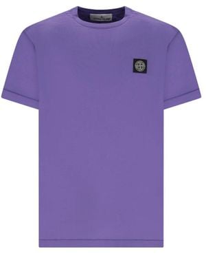 Stone Island T-Shirts - Purple
