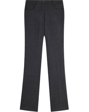 Semicouture Flanellhose Mit Geradem Bein - Grau