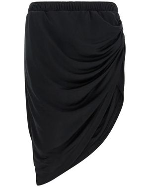 Courreges Rokken ,Zwart ,Polyester Twist Sport Rok