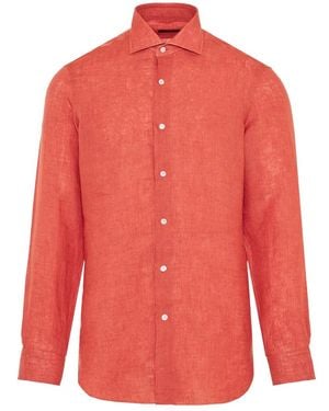 Barba Napoli Casual Shirts - Red