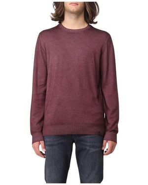 Fay Round-Neck Knitwear - Purple