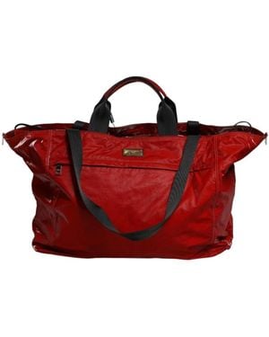 Dolce & Gabbana Luxuriöse Straußenleder Brieftasche Mit Italienischer Handwerkskunst - Rot