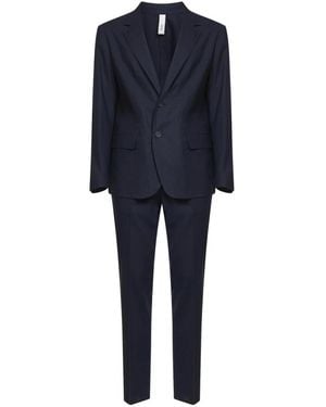 Hevò Single Breasted Suits - Azul