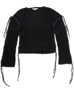 Acne Studios Ronde Hals Knitwear - Zwart