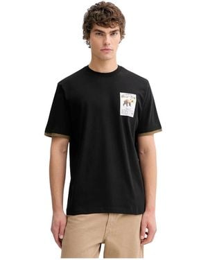 Iceberg Patch T-Shirt - Schwarz