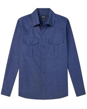 A.P.C. Light Jackets - Blue