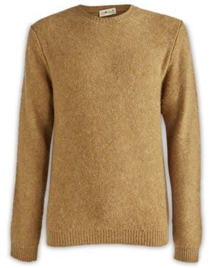 Irish Crone Round-Neck Knitwear - Brown