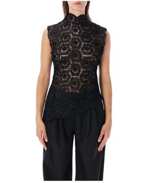 OperaSPORT Tops ,Zwart ,Polyester Donatella Top