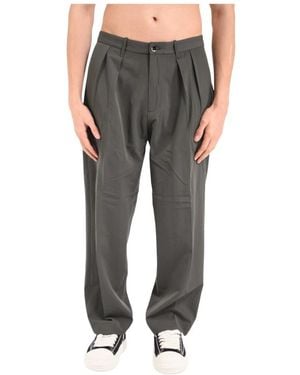 Nine:inthe:morning Straight Trousers - Grey