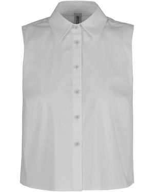 Bomboogie Camicia Svasata Senza Maniche - Grijs