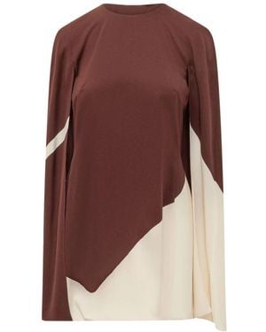 Alberta Ferretti Short Dresses - Brown
