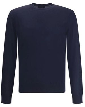 Giorgio Armani Round-Neck Knitwear - Blu