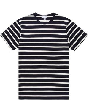 Sunspel Klassiek T-Shirt - Blauw