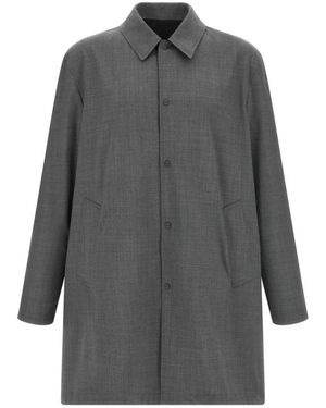 Herno Single-Breasted Coats - Grey
