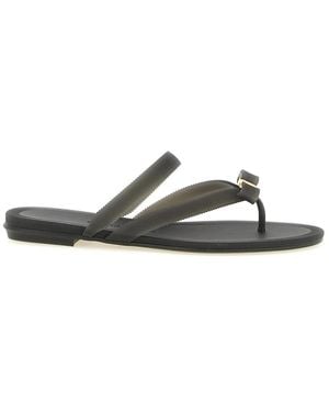 Ferragamo Jealsa Zehentrenner-Sandale - Schwarz